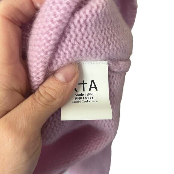 RTA Revolve Slightly Distressed Cashmere Sweater Top in Purple Haze Size Medium - Picture 10 of 11